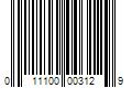 Barcode Image for UPC code 011100003129