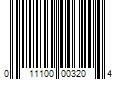 Barcode Image for UPC code 011100003204