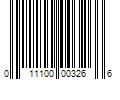 Barcode Image for UPC code 011100003266