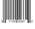 Barcode Image for UPC code 011100003310