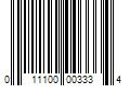 Barcode Image for UPC code 011100003334