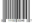 Barcode Image for UPC code 011100003457