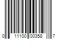 Barcode Image for UPC code 011100003587