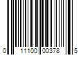 Barcode Image for UPC code 011100003785