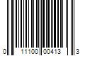 Barcode Image for UPC code 011100004133