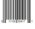 Barcode Image for UPC code 011100004171