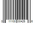 Barcode Image for UPC code 011100004256