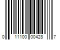 Barcode Image for UPC code 011100004287