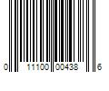 Barcode Image for UPC code 011100004386