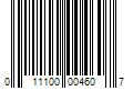 Barcode Image for UPC code 011100004607