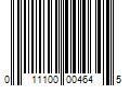 Barcode Image for UPC code 011100004645