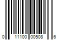 Barcode Image for UPC code 011100005086