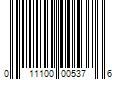 Barcode Image for UPC code 011100005376