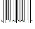 Barcode Image for UPC code 011100005512