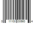 Barcode Image for UPC code 011100005604