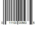 Barcode Image for UPC code 011100005635