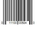 Barcode Image for UPC code 011100005840