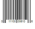 Barcode Image for UPC code 011100006106