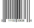 Barcode Image for UPC code 011100006366