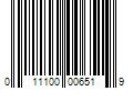 Barcode Image for UPC code 011100006519