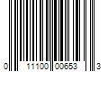 Barcode Image for UPC code 011100006533