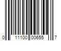 Barcode Image for UPC code 011100006557