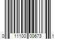 Barcode Image for UPC code 011100006731