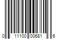 Barcode Image for UPC code 011100006816