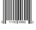 Barcode Image for UPC code 011100006922