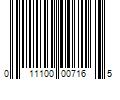 Barcode Image for UPC code 011100007165