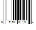 Barcode Image for UPC code 011100007394