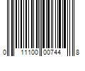 Barcode Image for UPC code 011100007448