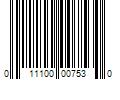 Barcode Image for UPC code 011100007530