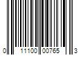 Barcode Image for UPC code 011100007653