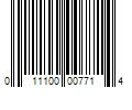 Barcode Image for UPC code 011100007714