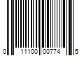 Barcode Image for UPC code 011100007745