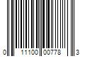 Barcode Image for UPC code 011100007783