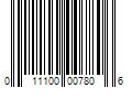 Barcode Image for UPC code 011100007806