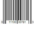 Barcode Image for UPC code 011100007813