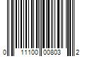 Barcode Image for UPC code 011100008032