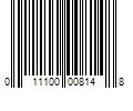 Barcode Image for UPC code 011100008148