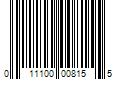 Barcode Image for UPC code 011100008155