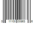 Barcode Image for UPC code 011100008636