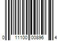 Barcode Image for UPC code 011100008964