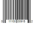 Barcode Image for UPC code 011100009152