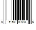 Barcode Image for UPC code 011100009688