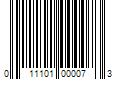 Barcode Image for UPC code 011101000073