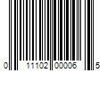 Barcode Image for UPC code 011102000065