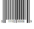 Barcode Image for UPC code 011102000089