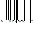 Barcode Image for UPC code 011103000057